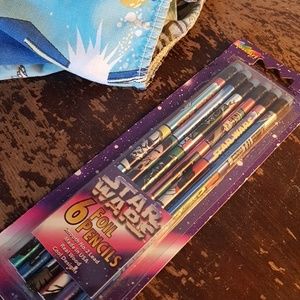 original Star Wars foil pencils and sheet set